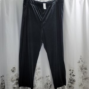 Gap Velour Wide Leg Lounge Pants. Grey/Black. XXL.